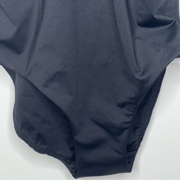 SPANX One Piece Swimsuit Slimming Black V-Neck Spaghetti Straps Adjustable Lrg - Picture 16 of 16